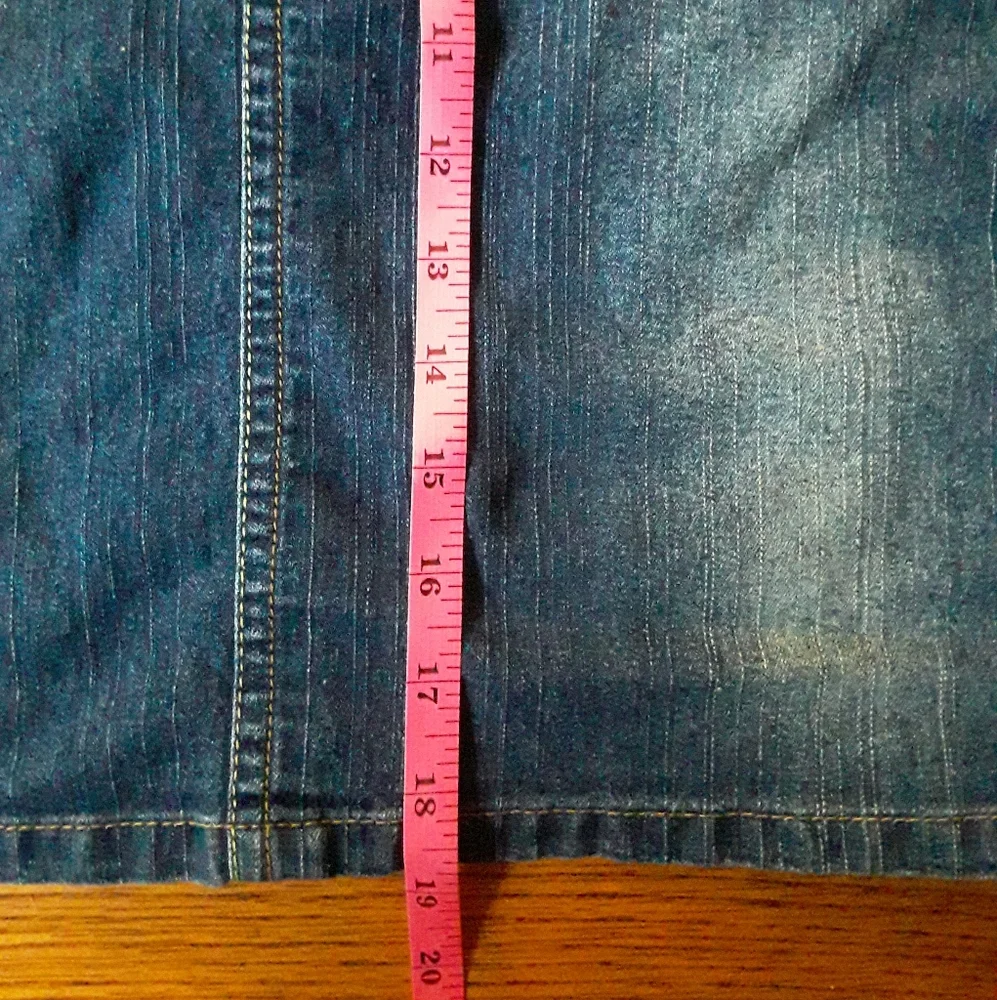 Apple Bottoms Vintage Jeans Skirt Size 9/10. Denim. Women's - Picture 6 of 7